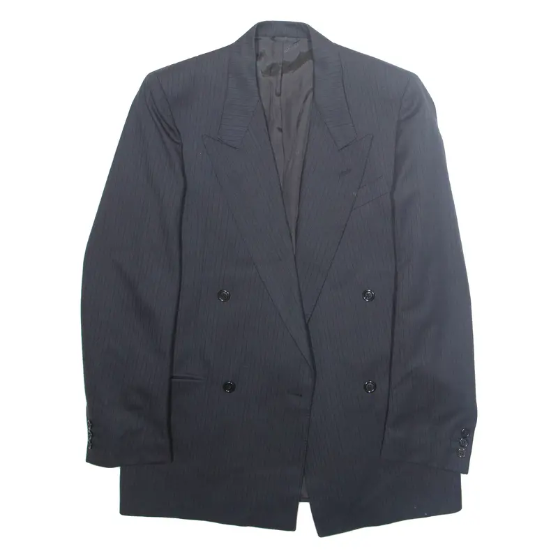 Mens Blazer Jacket Black Striped Xl 1
