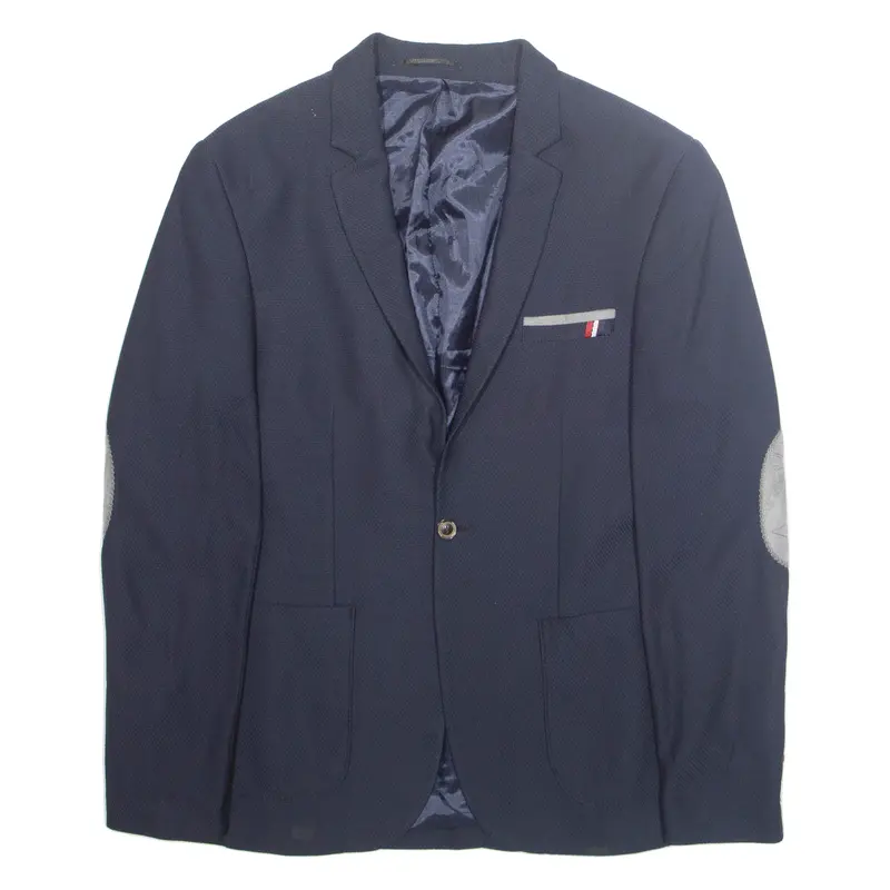 Mens Blazer Jacket Blue L 1