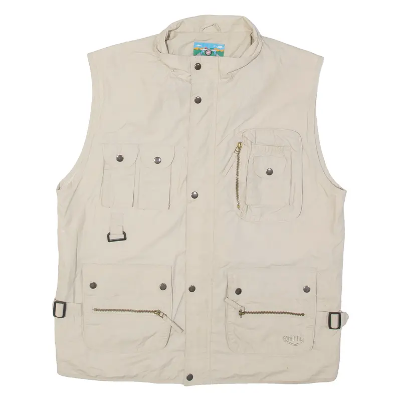 Mens Chore Gilet Beige 2Xl 1