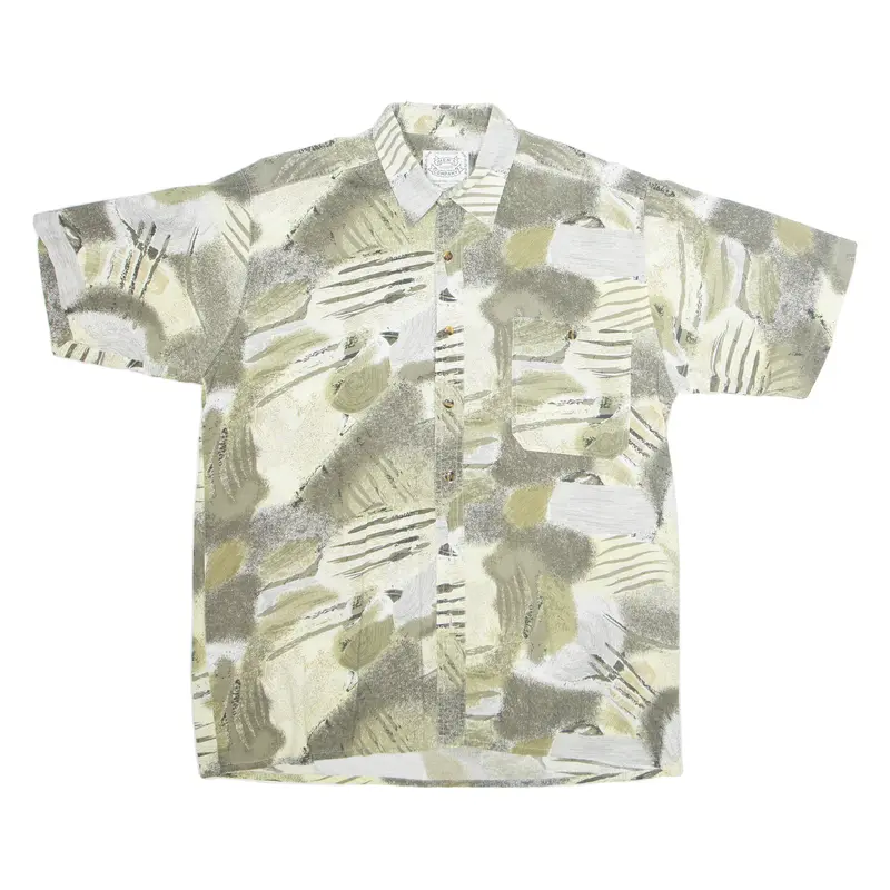 Mens Company Mens Shirt Green 90S Floral L 1