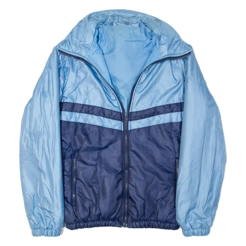 Mens Jacket Blue Hooded M 1