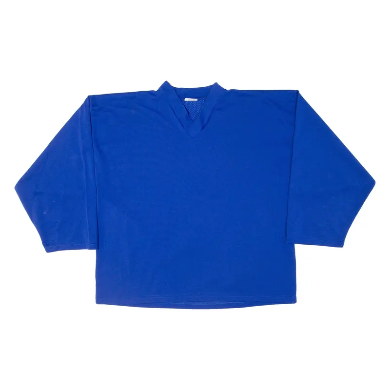 Mens Jersey Blue 3/4 Sleeve V-Neck M 1