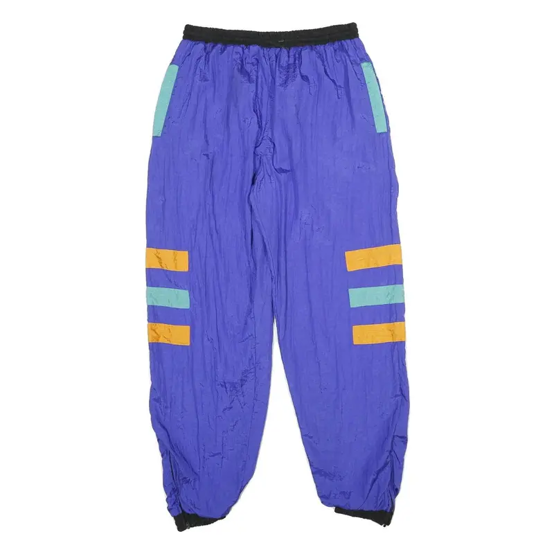 Mens Joggers Blue & Turquoise & Orange Loose Tapered M W28 L30 Casual Sports 1