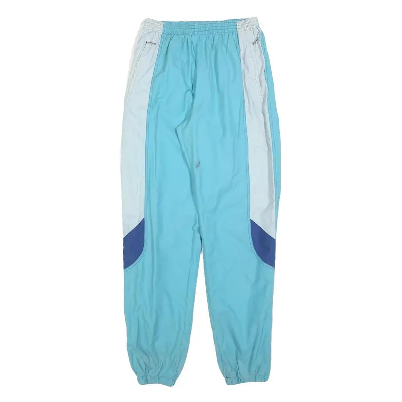 Mens Joggers Blue & White Relaxed Tapered S W26 L32 Polyester Blend Sports 1