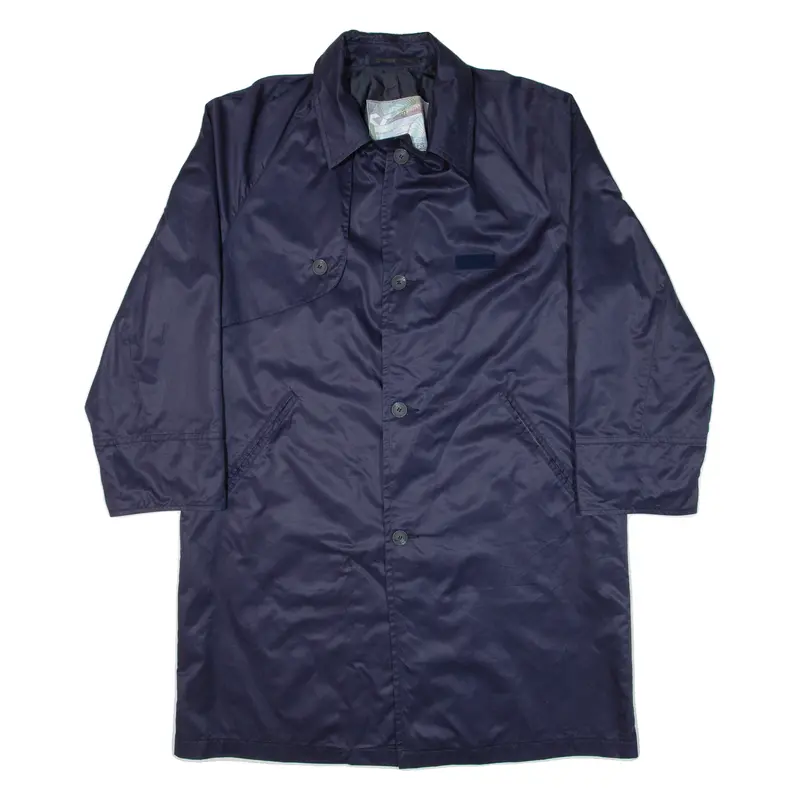 Mens Overcoat Coat Blue Xl 1
