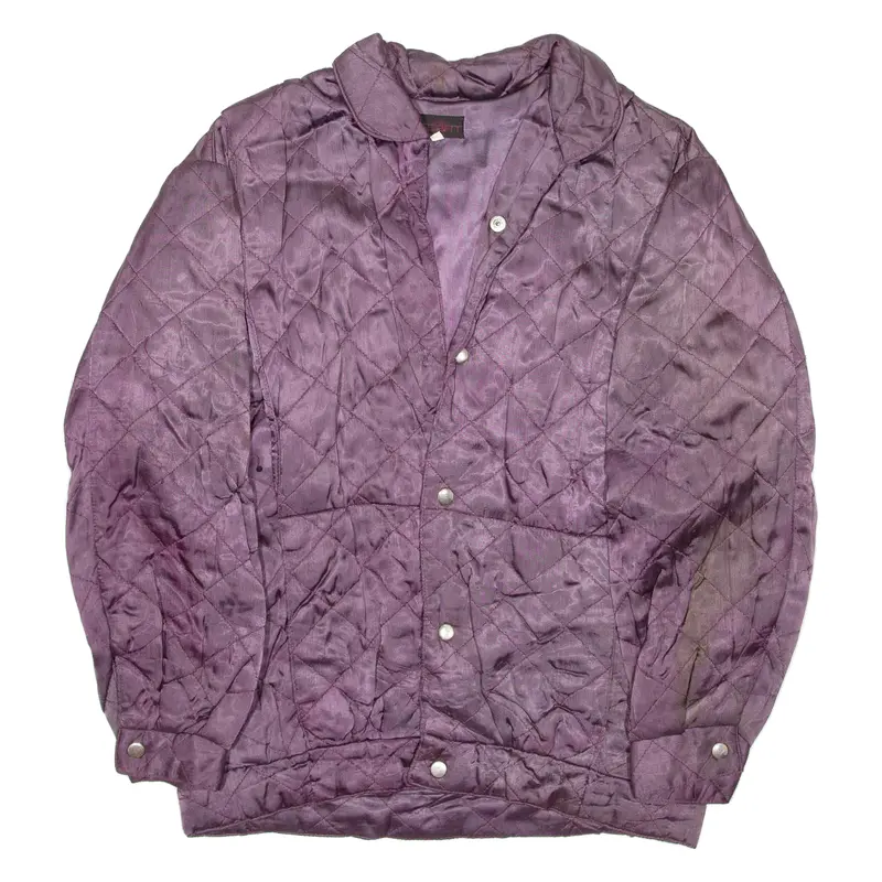 Mens Quilted Jacket Purple M 1