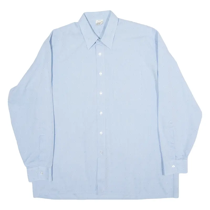 Mens Shirt Blue Long Sleeve Xl 1