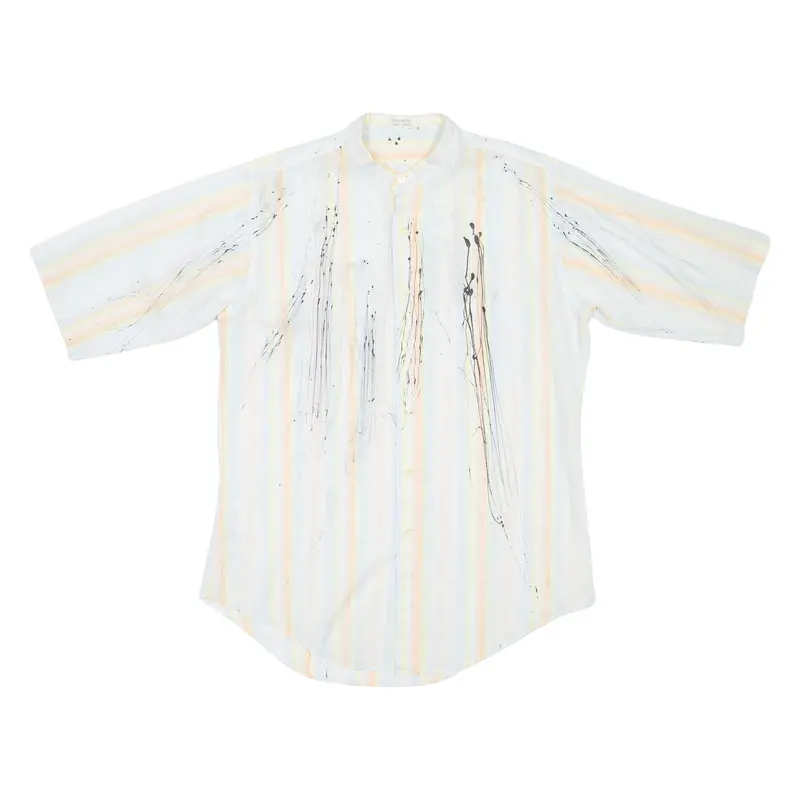 Mens Shirt Blue Striped M 1