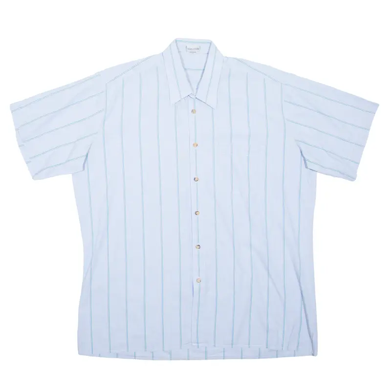 Mens Shirt Blue Striped M 1