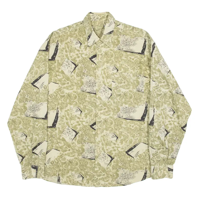 Mens Shirt Green Long Sleeve Xl 1