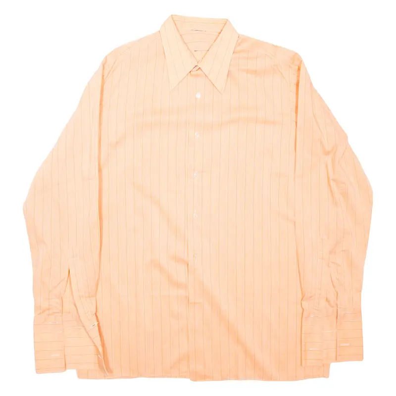 Mens Shirt Pink Striped Long Sleeve M 1