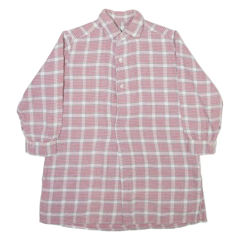 Mens Shirt Red Check Long Sleeve S 1