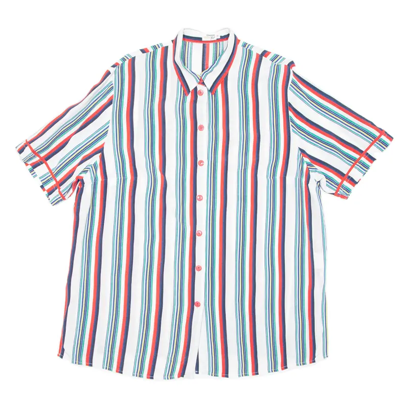 Mens Shirt Red Striped 2Xl 1