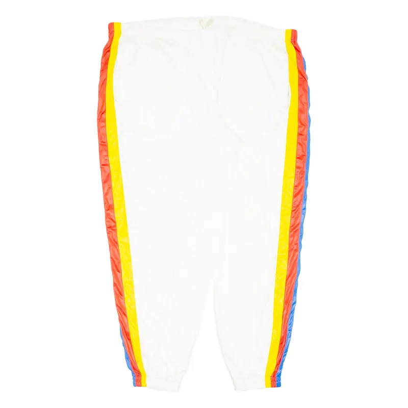 Mens Track Pants White Tapered 2Xl W38 L28 1