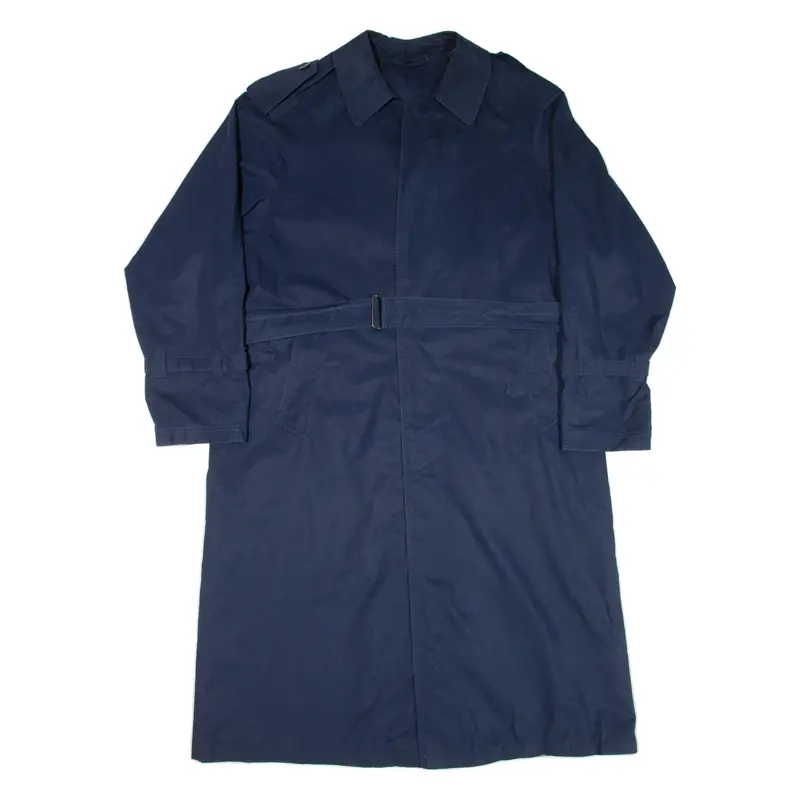 Mens Trench Coat Blue Xl 1