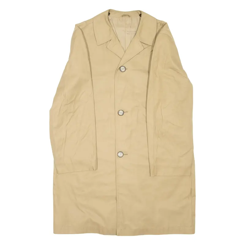 Mens Trench Jacket Beige L 1