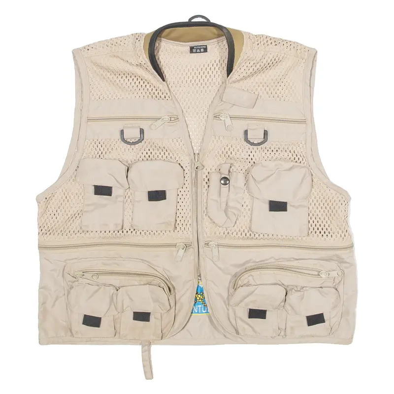 Mesh Lined Boys Gilet Brown Xs 1