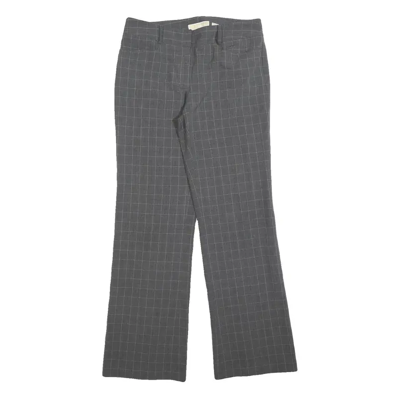 Michael Kors Womens Polyester Blend Grey Regular Straight Trousers W30 L32 1