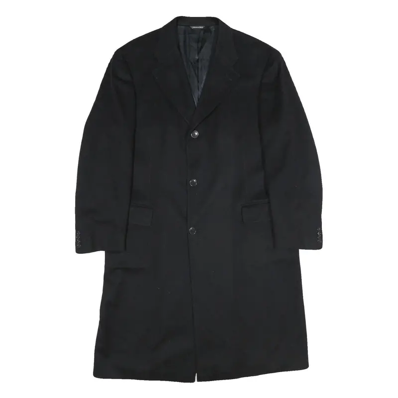 Michelanelo Mens Black Classic Cashmere Button Jacket L Wool Blend Formal 1