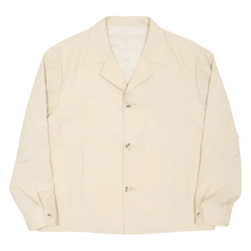 Midland Int Womens Blazer Jacket Beige S 1