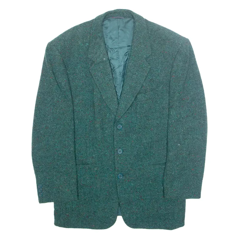 Mille Mens Blazer Jacket Green Wool L 1