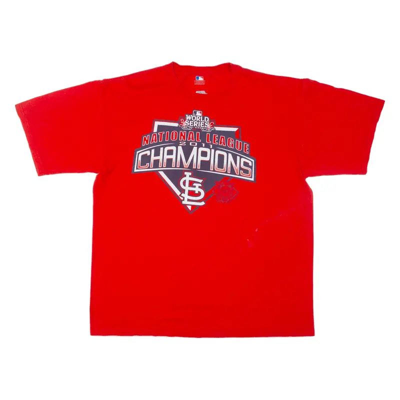 Mlb National League Champions 2011 St.Louis Cardinals Mens T-Shirt Red Usa Xl 1