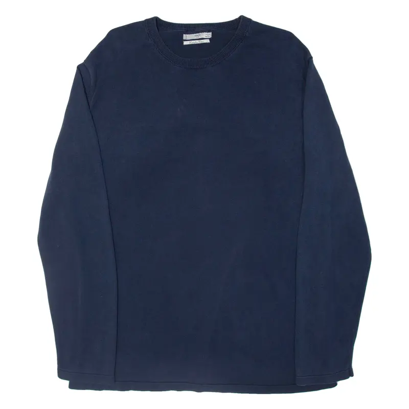 Mng Mens Jumper Blue Tight Knit Xl 1
