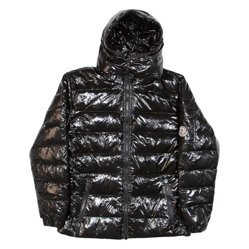 Moncler Insulated Womens Puffer Jacket Black Hooded M 1