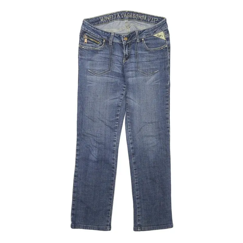 Monella Vagabonda Vip Womens Slim Blue Denim W28 L26 Embroidered Back Pockets 1