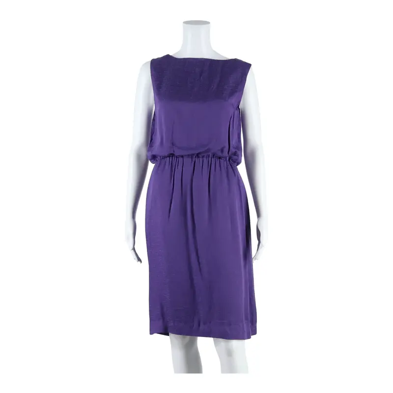 Monsoon Womens Pencil Dress Purple Sleeveless Midi Uk 10 1