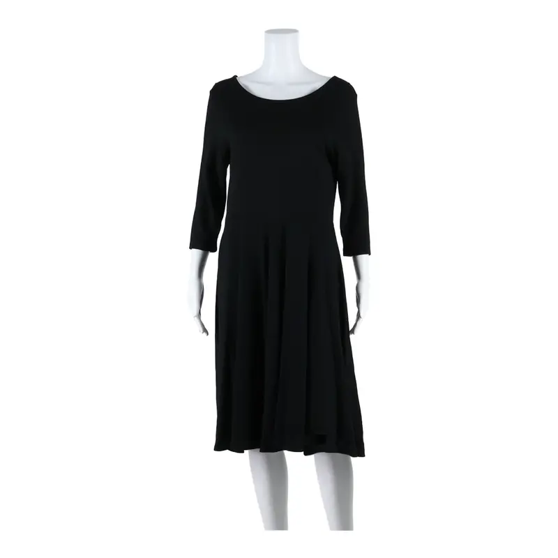 Monsoon Womens Skater Dress Black Midi Uk 14 1