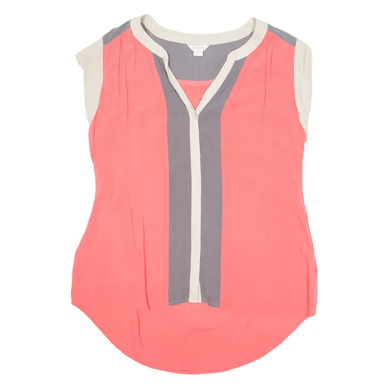 Monsoon Womens Top Pink V-Neck Uk 14 1