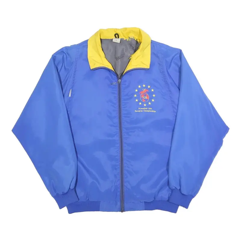 Mont Air Mens Blue & Yellow Zip Jacket Xl Polyester Blend Plain European 1