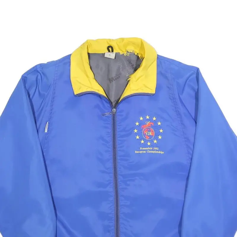 Mont Air Mens Blue & Yellow Zip Jacket Xl Polyester Blend Plain European 2