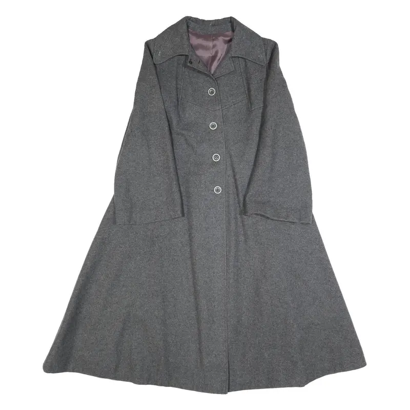 Morris Womens Grey Button Jacket S Woven Classic Elegant Stylish Tailored 1