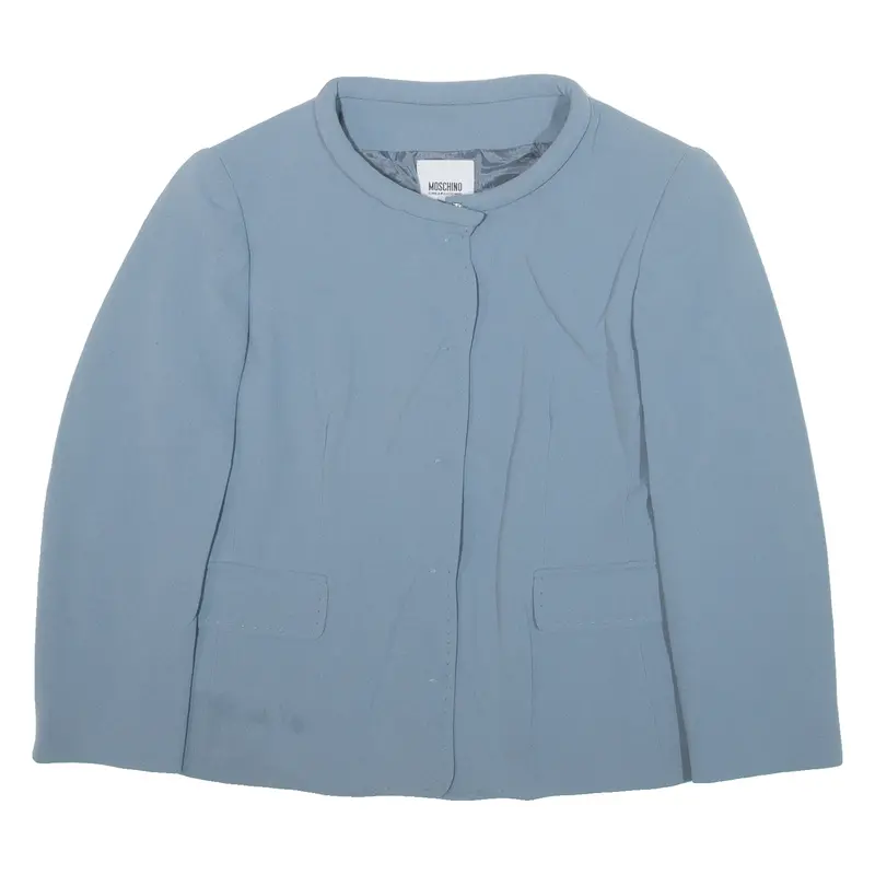 Moschino Cheap And Chic Womens Blazer Jacket Blue Uk 8 1