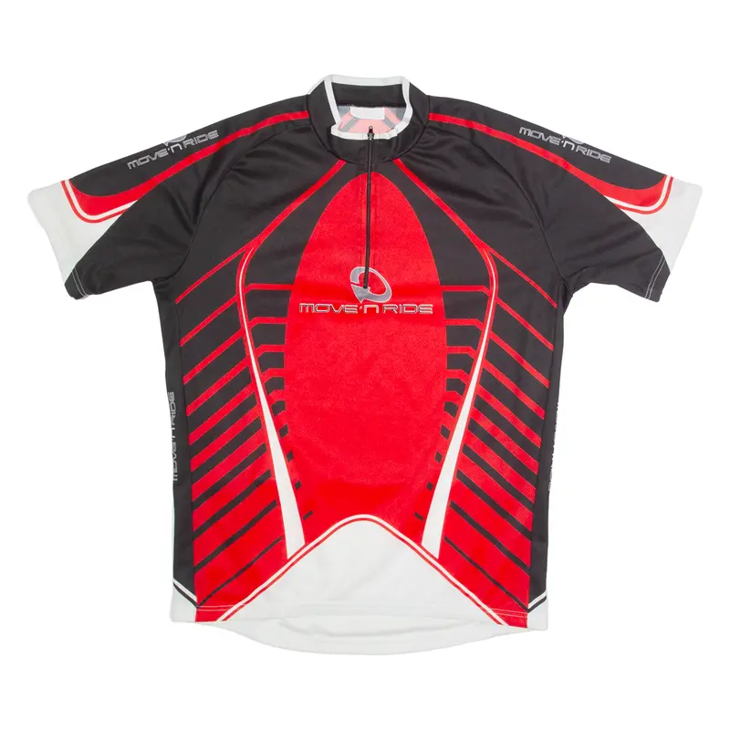 Move N Ride Cycling Mens Jersey Red 1/4 Zip Xl 1