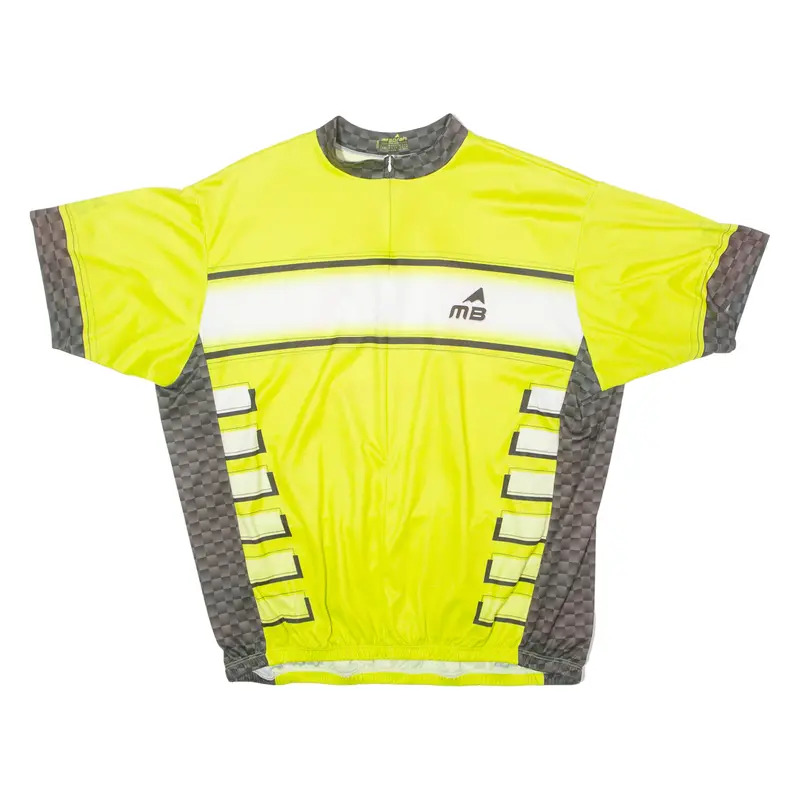 Mt Borah Cycling Mens Jersey Yellow 1/2 Zip 3Xl 1