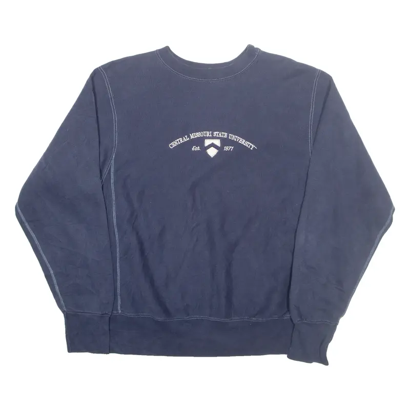 Mv Sport Central Missouri State University Mens Sweatshirt Blue Usa S 1