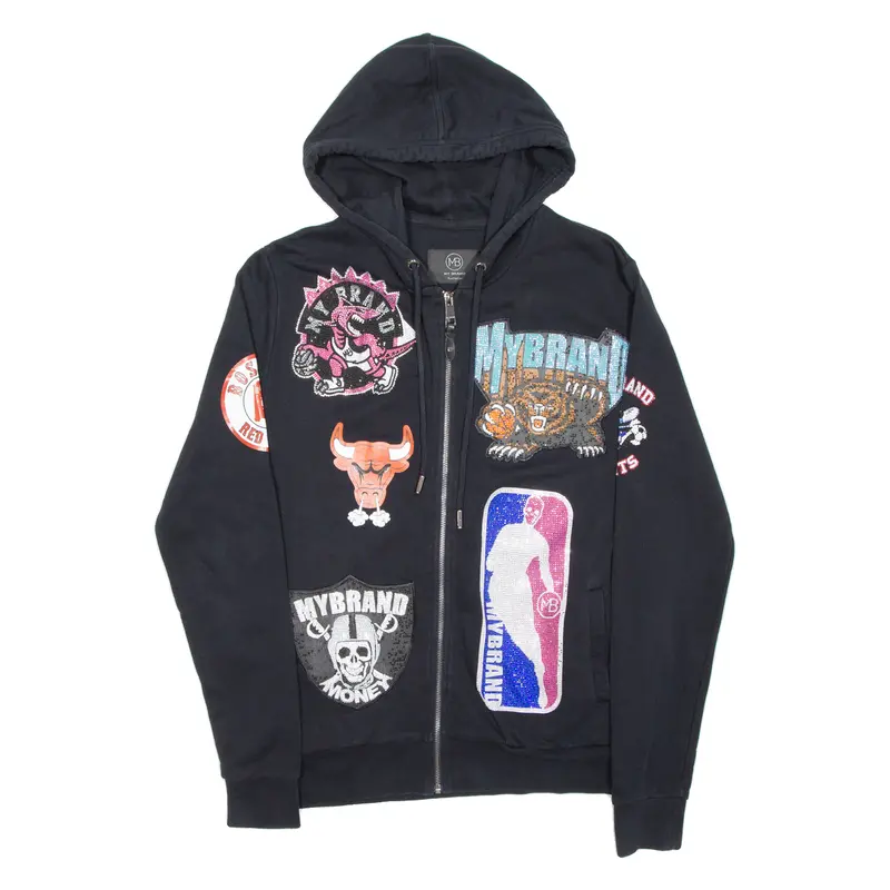 My Brand Womens Black Hoodie Full Zip Usa M 1