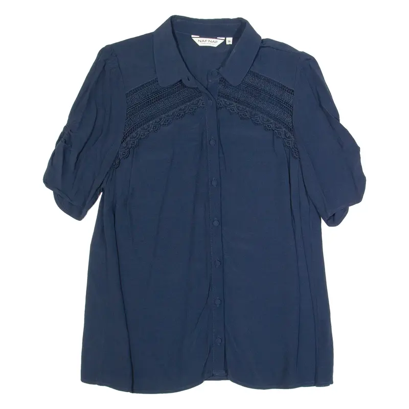 Naf Naf Womens Blouse Blue M 1