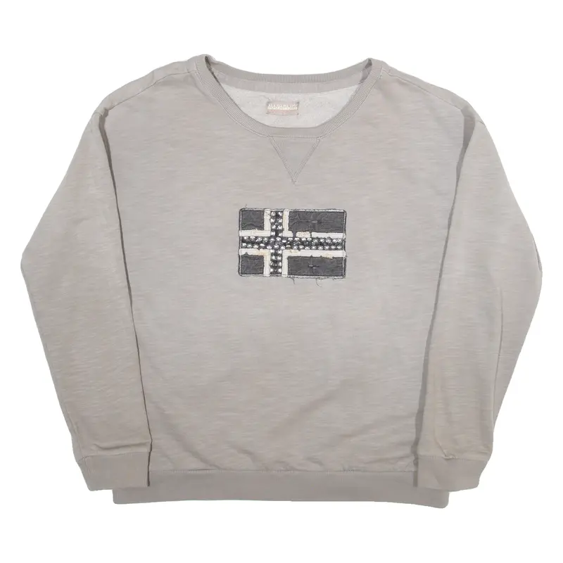 Napapijri Geographic Womens Sweatshirt Brown Usa M 1