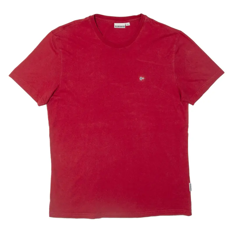 Napapijri Mens T-Shirt Red L 1