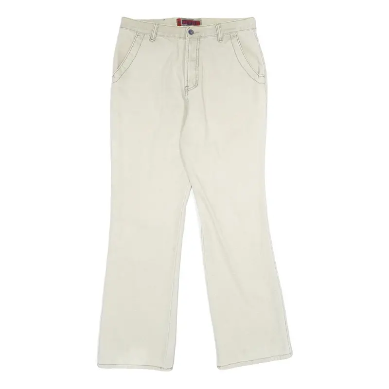 Nart Jeans Mens Regular Fit Beige Cotton Jeans Button W34 L33 Casual Wear 1