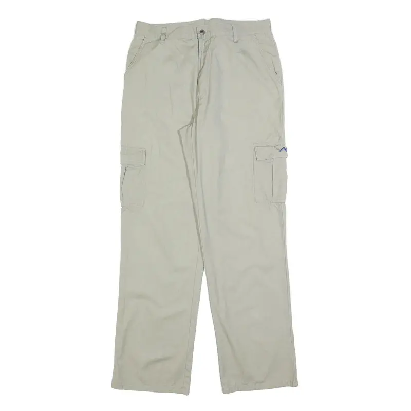Nasty Womens Cotton Blend Beige Regular Cargo Trousers W32 L32 Casual Utility 1