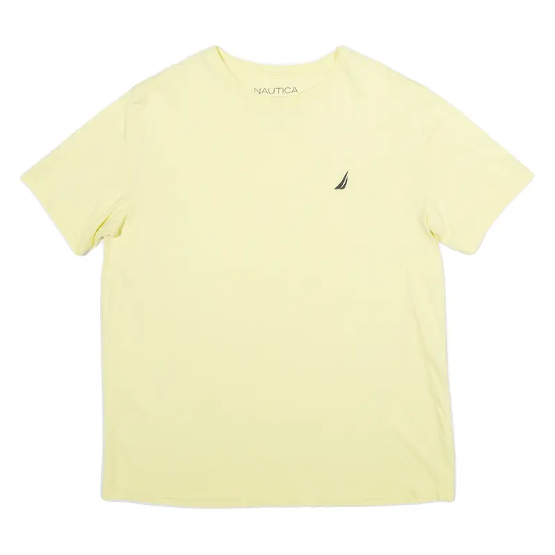 Nautica Classic Fit Mens T-Shirt Yellow Xs 1