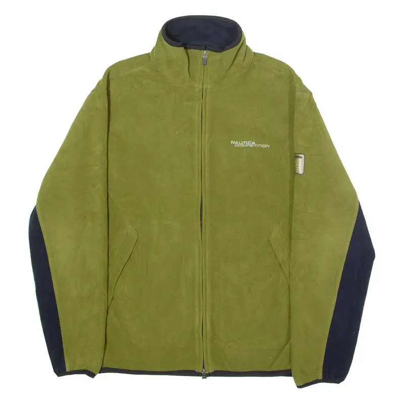 Nautica Competition Mens Pullover Jacket Green S 1
