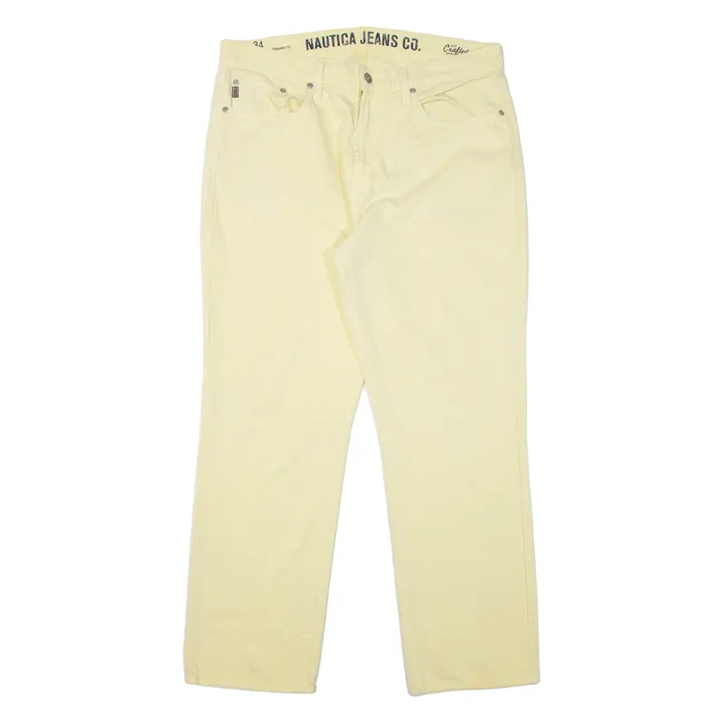 Nautica Mens Jeans Yellow Regular Straight W34 L29 1