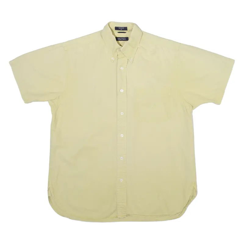 Nautica Mens Plain Shirt Brown M 1