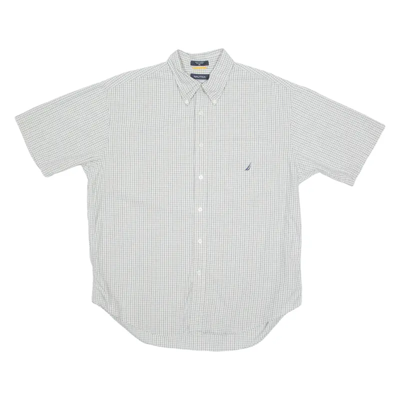 Nautica Mens Shirt Grey Check Xl 1